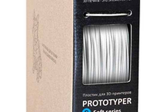 Пластик для 3D-принтеров, Filamentarno!, SBS, Prototyper S-Soft белый непрозрачный