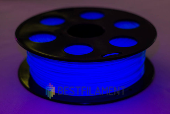 Пластик для 3D-принтеров, Bestfilament, PLA флуоресцентный голубой